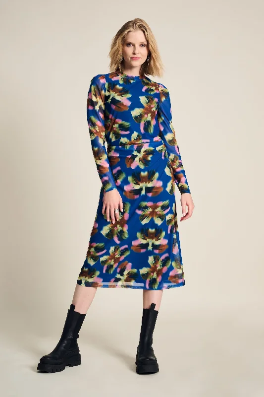 DRESS - Butterfly Blue Mesh