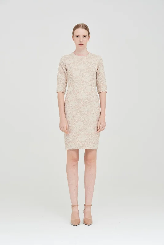 ZT101607DBE : LACE-JACQUARD DRESS