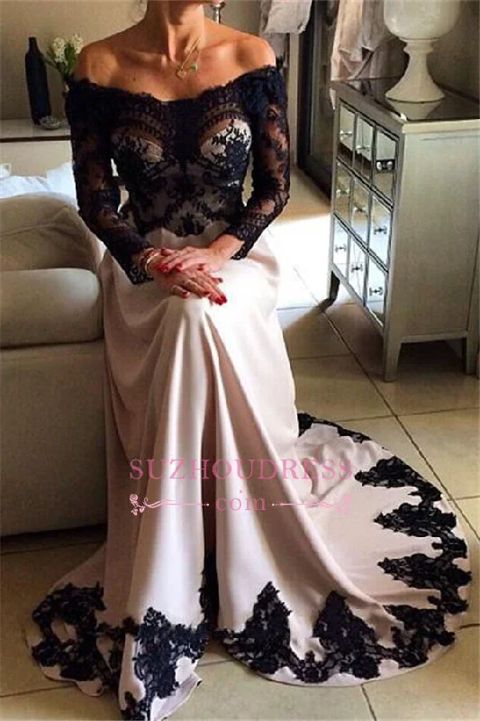 Stunning Long Sleeveless Lace Appliques Evening Gown | Strapless Black Evening Dresses Stunning Long Sleeveless Lace Appliques Evening Gown | Strapless Black Evening Dresses