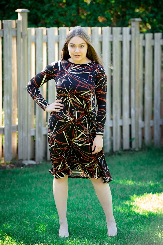 A-Line Dress - Rustic Print