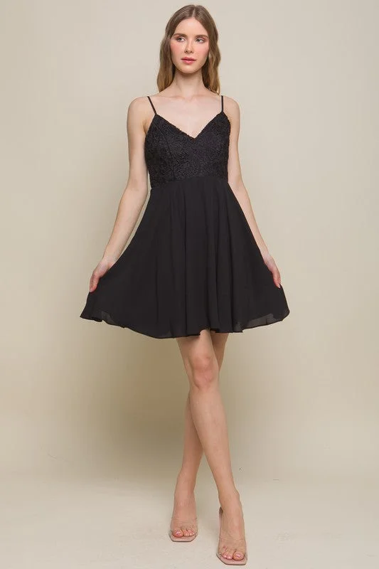 Cassidy Crochet Dress (Black)