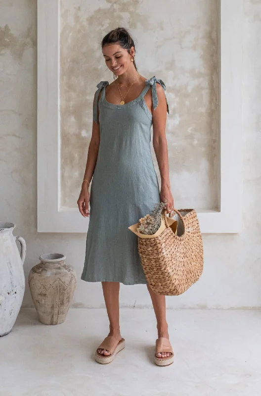 Harley Dress - Sage *Organically Plant Dyed*