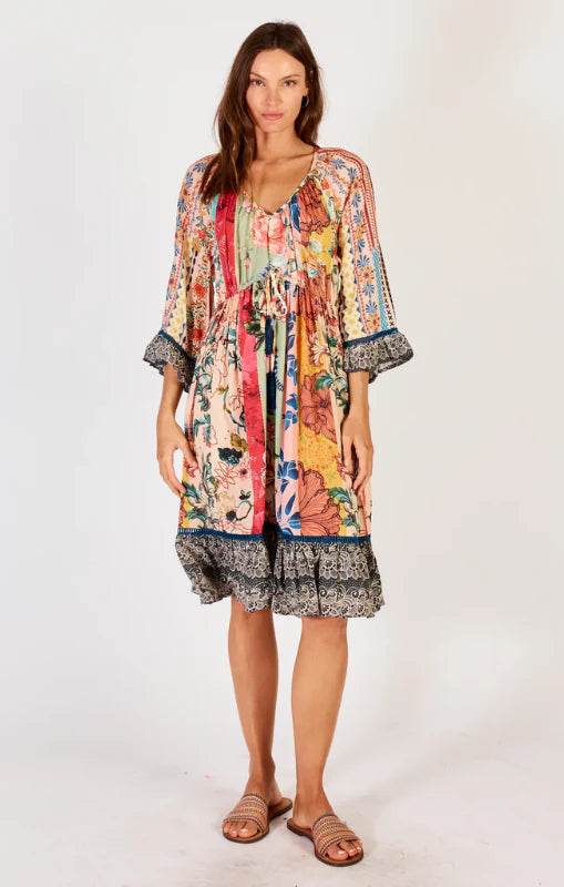 Lula Soul Capri Tie Dress Multi S