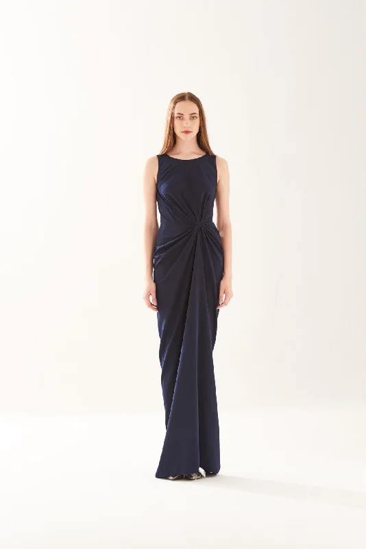 ZS021715DNV : DRAPED DRESS