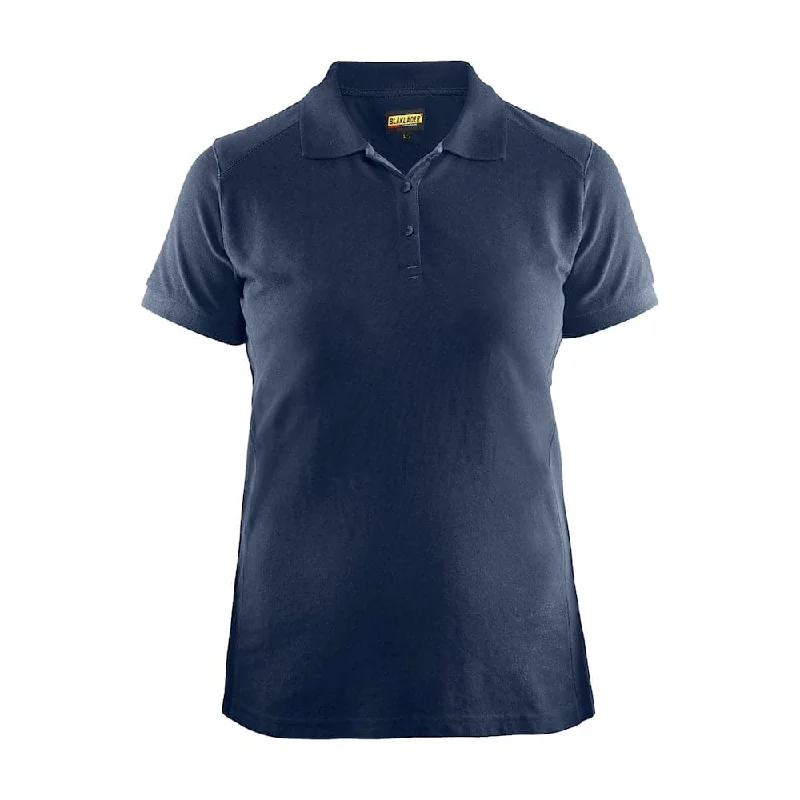 Blaklader 3390 Women's Polo Shirt Dark Navy Blue Casual Cotton Short Shirt