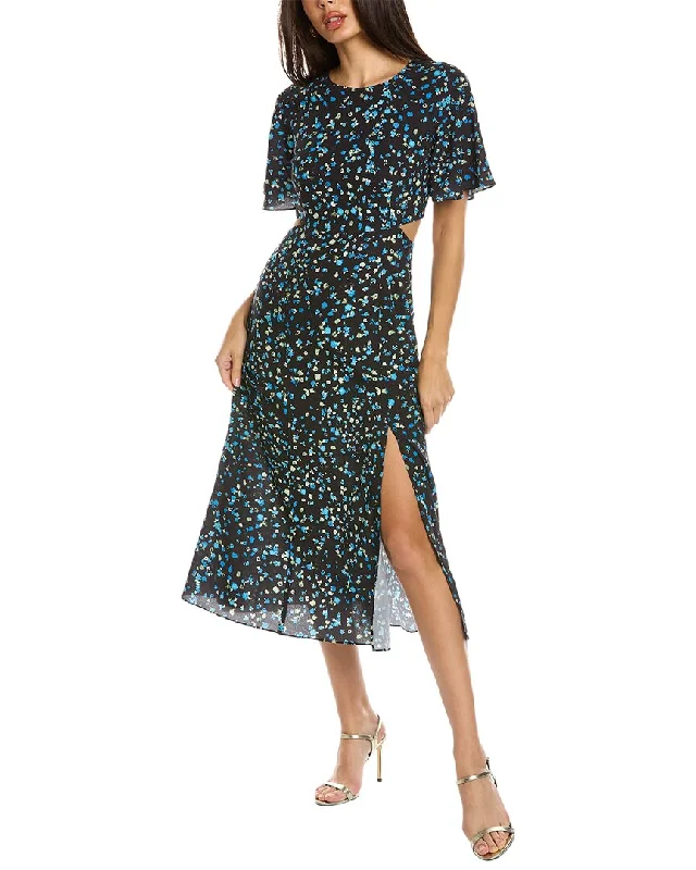 French Connection Shea Ferna Verona Midi Dress Fashionable Skater Midi Dress