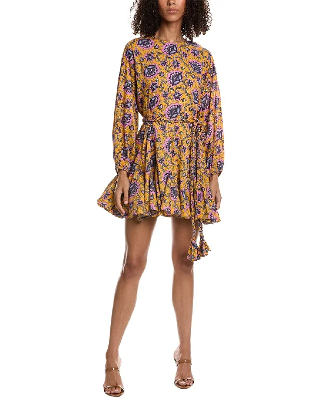 RHODE Ella Mini Dress Trendy Button-Detail Mini Dress