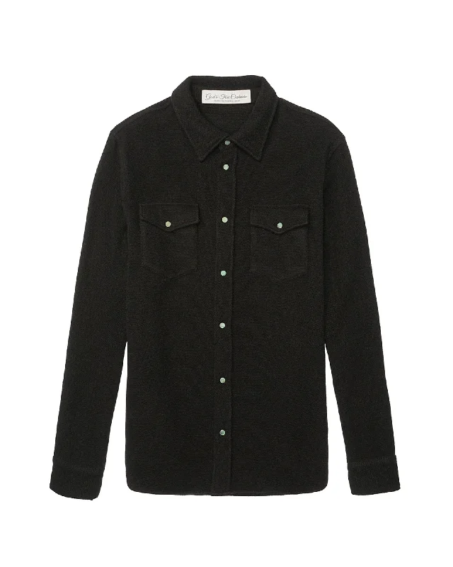 Solid Shirt Classic Denim Short Sleeve