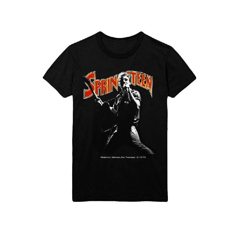 Bruce Springsteen | Official Band T-Shirt | Winterland Ballroom Singing Anti-Pilling Machine Wash Handmade Bruce Springsteen | Official Band T-Shirt | Winterland Ballroom Singing Anti-Pilling Machine Wash Handmade