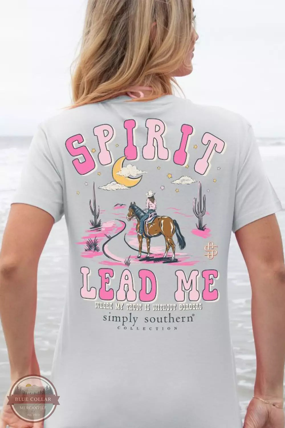 SS-SPIRIT-WHITEWATER Spirit Lead Me Short Sleeve T-Shirt Denim Fabric Leather Fabric Suede Fabric SS-SPIRIT-WHITEWATER Spirit Lead Me Short Sleeve T-Shirt Denim Fabric Leather Fabric Suede Fabric