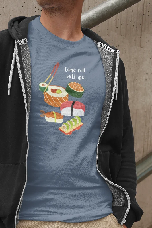Come Roll With Me - Sushi T-shirt - Sushi Lover Shirt | Unisex Jersey Short Sleeve Tee Modern Contemporary Chic Come Roll With Me - Sushi T-shirt - Sushi Lover Shirt | Unisex Jersey Short Sleeve Tee Modern Contemporary Chic
