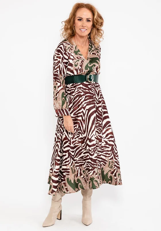 Seventy1 Animal & Ornate Print Maxi Dress, Brown Multi Fashionable Printed Maxi Dress Seventy1 Animal & Ornate Print Maxi Dress, Brown Multi Fashionable Printed Maxi Dress