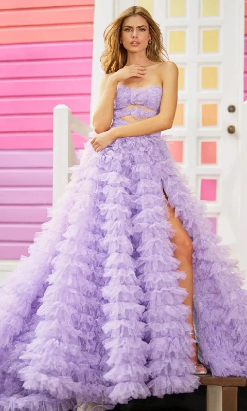 Sherri Hill 55981 - Tiered Keyhole Prom Dress