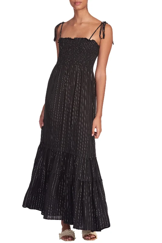 Tie Straps Maxi Dress Classic Black Maxi Dress