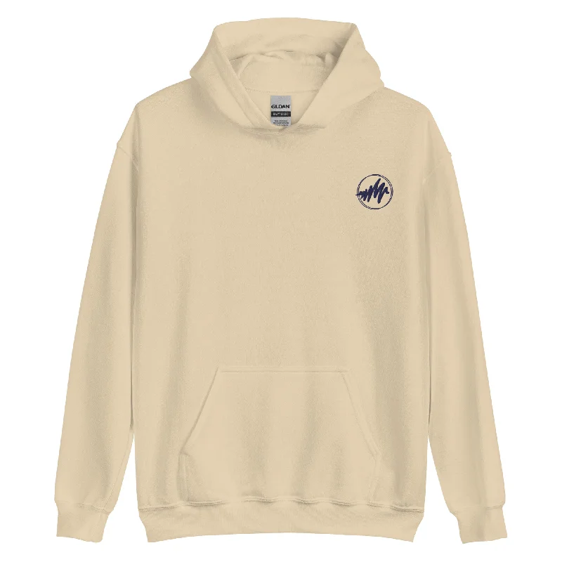 Waves 2.0 | Embroidered Unisex Hoodie Hoodie with Magnetic Closure Innovative Modern Waves 2.0 | Embroidered Unisex Hoodie Hoodie with Magnetic Closure Innovative Modern