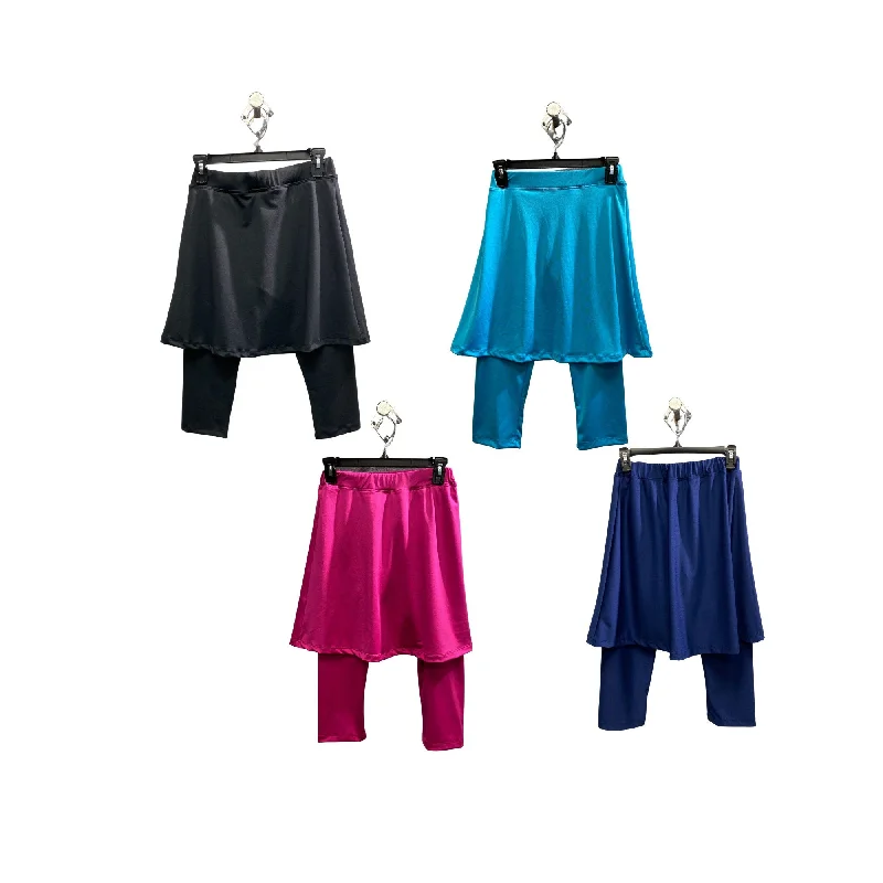 PLUS SIZE GIRLS Swim Leggings w Attached Skirt, Mini Flared Skirted Leggings, Quick Drying Skirted Leggings, 2-in-1 skirt leggings, Swimwear Sleek Racerback Swimsuit PLUS SIZE GIRLS Swim Leggings w Attached Skirt, Mini Flared Skirted Leggings, Quick Drying Skirted Leggings, 2-in-1 skirt leggings, Swimwear Sleek Racerback Swimsuit