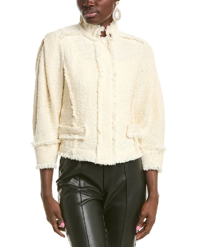 Alberta Ferretti Wool & Silk-Blend Tweed Jacket Fleece Jacket Down Jacket Feather Jacket Alberta Ferretti Wool & Silk-Blend Tweed Jacket Fleece Jacket Down Jacket Feather Jacket
