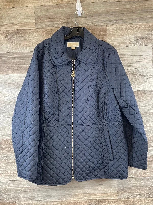 Jacket Puffer & Quilted By Michael By Michael Kors In Navy, Size: 1x Satin Fabric Silk Fabric Chiffon Fabric Jacket Puffer & Quilted By Michael By Michael Kors In Navy, Size: 1x Satin Fabric Silk Fabric Chiffon Fabric